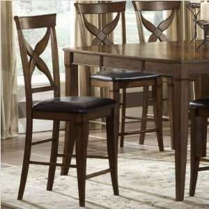 Hillsdale Furniture Chenoweth Dining Chairs with Brown Vinyl   Set of 