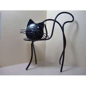  Wire Cat Candle Holder   Spooky Nite: Home Improvement