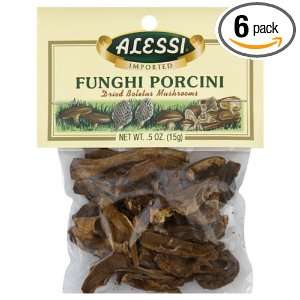 Alessi Porcini Mushrooms, 0.5 Ounce (Pack of 6)  Grocery 