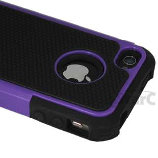   COMBO HARD CASE COVER SOFT GEL SKIN FOR IPHONE 4 G 4S 4th BLACK  