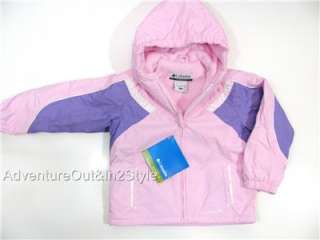 COLUMBIA Snowsuit Girls Winter Jacket Bibs TODDLER 4T Pink Retails $ 