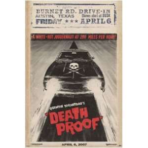 GRINDHOUSE   DEATH PROOF CAR   TARANTINO   MOVIE POSTER(Size 27x39)