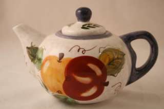 524 ONEIDA Hand Painted Vintage Fruit Mini Teapot  