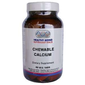 Healthy Aging Nutraceuticals Chewable Calcium 60 Vegetarian Tablets