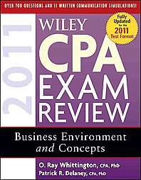 Wiley CPA Exam Review 2011 Business Environment and Concepts by 