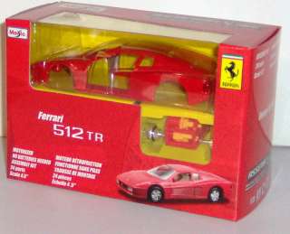 Maisto Ferrari 512TR Assembly Line Die Cast Kit 4.5  