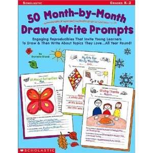  50 Month By Month Draw & Write Prompts  N/A  Books