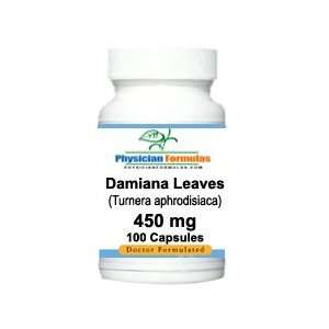 Damiana Leaf Supplement 450 Mg, 100 Capsules   Endorsed by Dr. Ray 