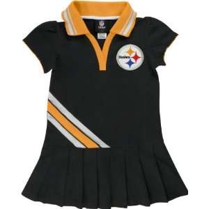Pittsburgh Steelers Toddler Pleated Polo Dress  Sports 
