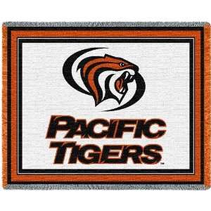  University of the Pacific Tigers Jacquard Woven Throw   69 