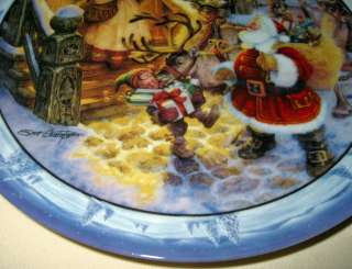 Scott Gustafson Santas Way WARM SEND OFF Plate Bx+COA  