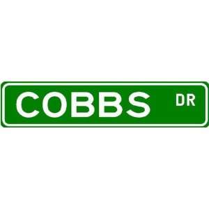  COBBS Street Name Sign ~ Family Lastname Sign ~ Gameroom 