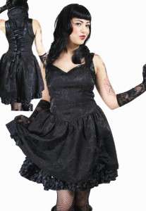 Living Dead Souls LDS Black Dress Elegant Goth Lolita Posh Emo 