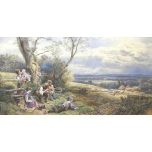 FRAMED oil paintings   Myles Birket Foster   24 x 12 inches   A Sure 