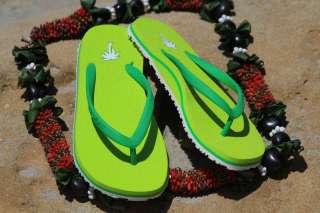 Womens Scott Hawaii Slippers Hapa Green Flip Flops FreeShip  
