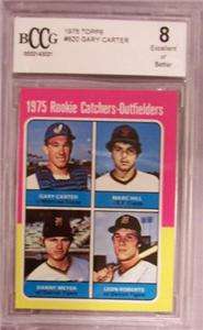 1975 TOPPS GARY CARTER ROOKIE #620 BGS BCCG 8  