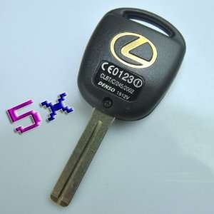  5 Lot New 3 Buttons 37mm short blade Remote Key shell For Lexus 