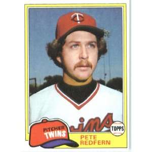  1981 Topps # 714 Pete Redfern Minnesota Twins Baseball 