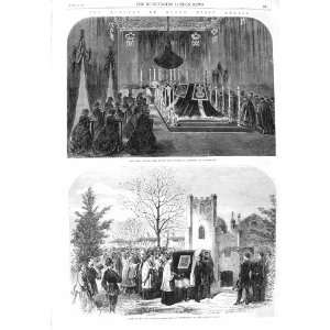    1866 Funeral Queen Marie Amelie Claremont Weybridge