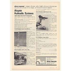  1971 VFW Fokker Airgate Hydraulic Systems Aircraft 