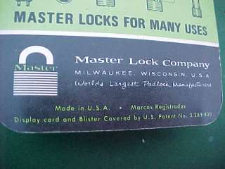 1960s Master 44 D Wrought Steel Padlock Lock MOC From Old Hardware 