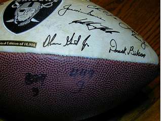 Signed, autographed repro of 2002 AFC Champions Oakland Raiders team 