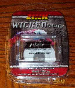 ZINK CALLS WICKED SISTER DIAPHRAGM MOUTH TURKEY NEW! 810280013191 