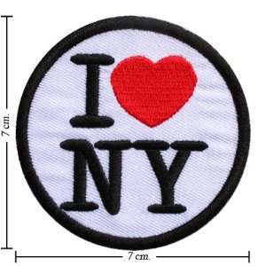 : 3pcs I Love Newyork Logo Embroidered Iron on Patches Kid Biker Band 