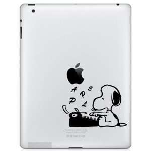   Apple Ipad Vinyl Decal Sticker   Snoopy Typing Apple: Everything Else