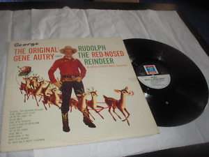 Gene Autry Sings Rudolph Grand Prix LP KX 11 VG Vinyl  