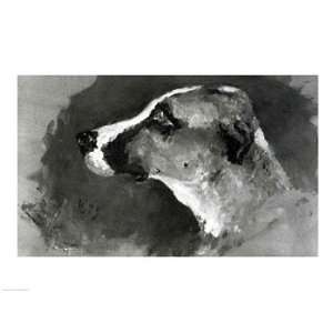 : Head of a Dog with Short Ears, 1879   Poster by Henri de Toulouse 