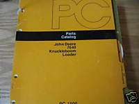 John Deere 7640 Knuckleboom Loader Parts Catalog  