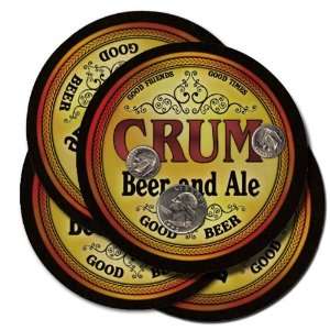  CRUM Family Name Brand Beer & Ale Coasters Everything 