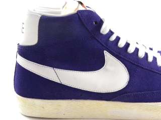  High Vintage Purple/White Suede Retro Casual Walking Men Shoes  