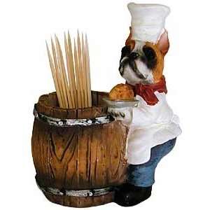  Chef Dog Boxer Toothpick Holder: Kitchen & Dining