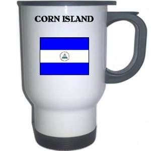  Nicaragua   CORN ISLAND White Stainless Steel Mug 