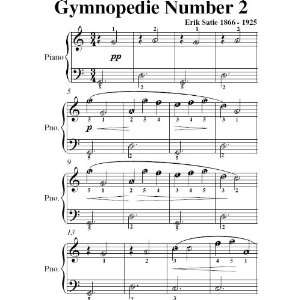  Gymnopedie Number 2 Satie Easy Piano Sheet Music Erik 