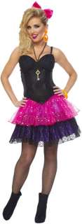 Womens Sm/Md 4 8 Black 80s Corset   Eighties Costume A  