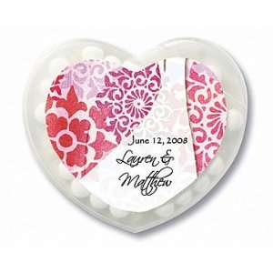 Wedding Favors Wedding Gown Design Personalized Heart Shaped Mint 