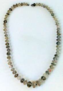 865 CTW VINTAGE ANTIQUE LONG CRYSTAL FACETED STRAND BEA  