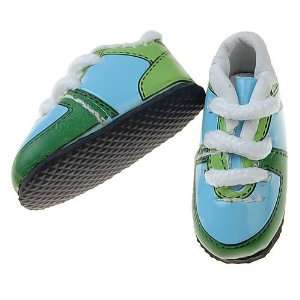  1/6 BJD Dolls Shoes Sneakers Green And Blue: Toys & Games