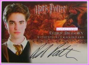 Harry Potter Goblet Fire GoF Cedric Diggory Robert Pattinson Autograph 