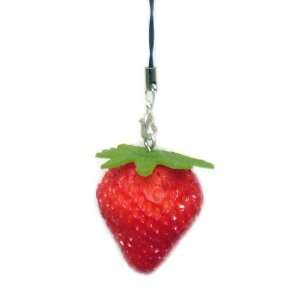    Japanese Fun: Realistic Strawberry Phone Charm: Toys & Games