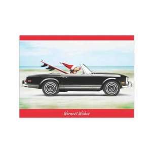 Red lined White envelope   Ink Verse and Name   Holiday greeting card 