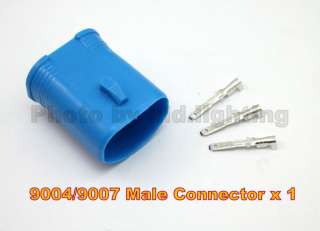 9004 9007 HB5 Male connector HID Plug Socket adaptor  
