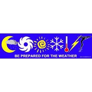   Coexist  Be Prepared for the weather Bumper Sticker 
