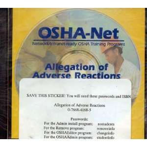  OSHA CD Allegation of Adverse Reactions (The Endocrine 