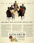   Blindfold Test Monarch Coffee Reid Murdoch & Co   ORIGINAL ADVERTISING