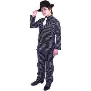  Childrens Gangster Suit Costume (Sz:Medium 8 10): Toys 