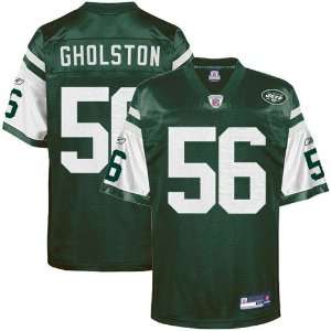 Reebok New York Jets #56 Vernon Gholston Green NFL Equipment Replica 